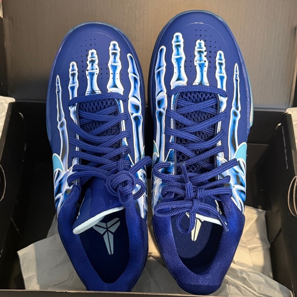 Nike Blue Skeleton Design Kids Sneakers